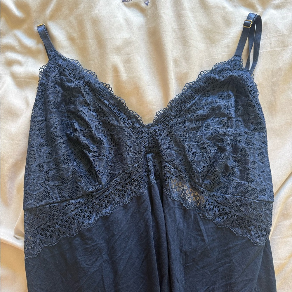 Soma Midnight Blue Lace Chemise